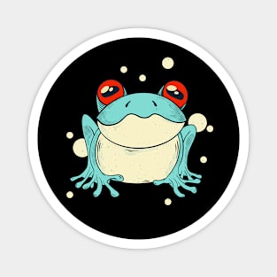 Trippy Frog Cottagecore Aesthetic Magnet